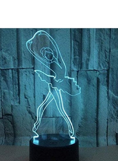 Anime Light Ballet Dancer 3D Light Night Illusion Art Night Light LED Ballet Table lamp Home Lighting Decoration Friend Gift