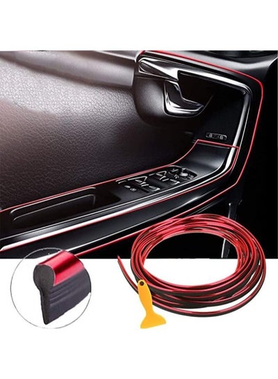 5M Car Interior Trim Strips Car Electroplating Decoration Styling Door Dashboard Flexible Interior Trim Accessories with Installing Tool