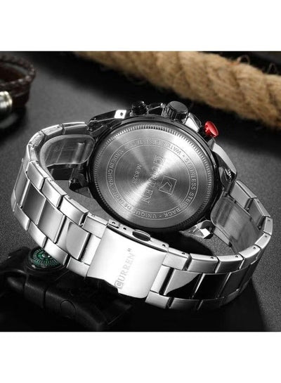 Men's 8323 Water Resistant Chronograph Watch - 46 mm - Silver