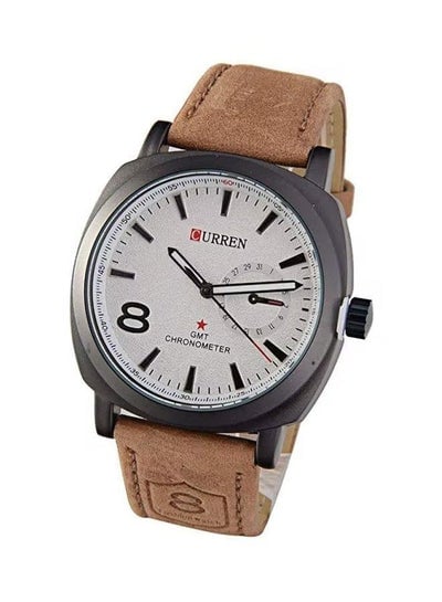 Men's 8139 Water Resistant Analog Wrist Watch - Brown