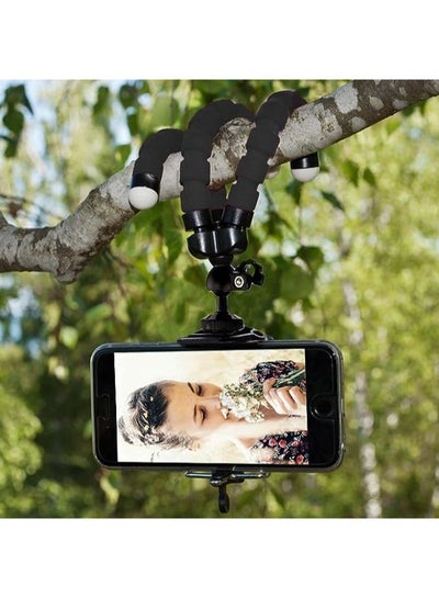 حامل كاميرا محمول وقابل للتعديل مع مشبك عالمي، متوافق مع هواتف iPhone، وهواتف Android، والكاميرا، والكاميرا الرياضية GoPro