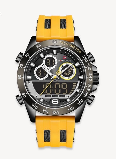 NAVIFORCE Men Digital Sport Chronograph Watch Silicone Strap Waterproof Luminous Analog Quartz Wristwatches NF9188T