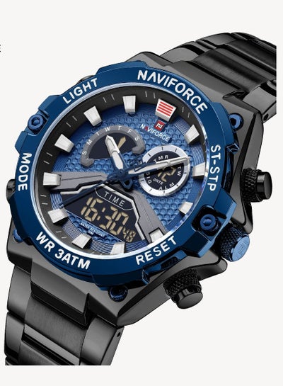 NAVIFORCE NF9207 Watches Men Military Fashion Quartz Luminous Dual Display Waterproof Male LED Digital Alarm Clock Clock Reloj Hombre