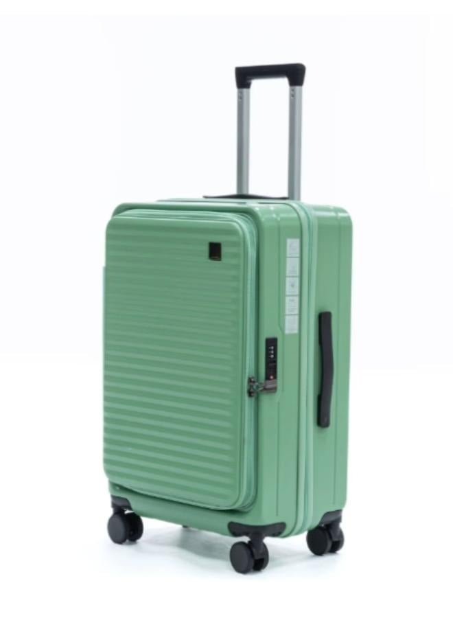 24inch Expandable Checked-in Durable Hardshell Trolley Luggage Suitcase with Spinner Wheels and TSA Lock