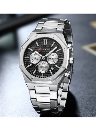 ساعة كورين 8440 كاجوال كرونوغراف ستانلس ستيل للرجال