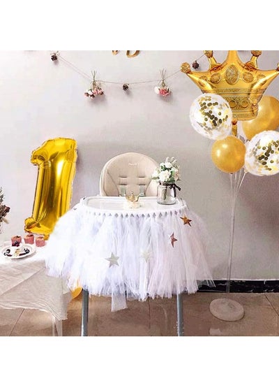 Brain Giggles 1st Birthday Decoration Gold Latex and Foil Balloons  Combo