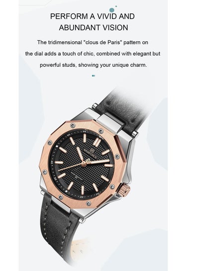 NAVIFORCE NF5026 Quartz Leather Bracelet Luxury Women Simple Lady Watch Waterproof Women Wathches Female Watch Reloj Mujer