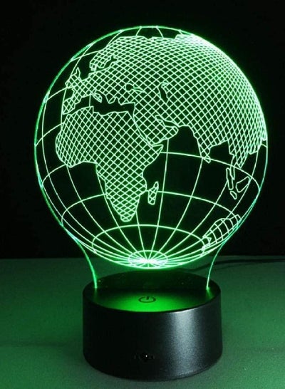Night Lights Projection Table Lamp Baby Office Home Office Table Lamp Visual 3D World Map Art