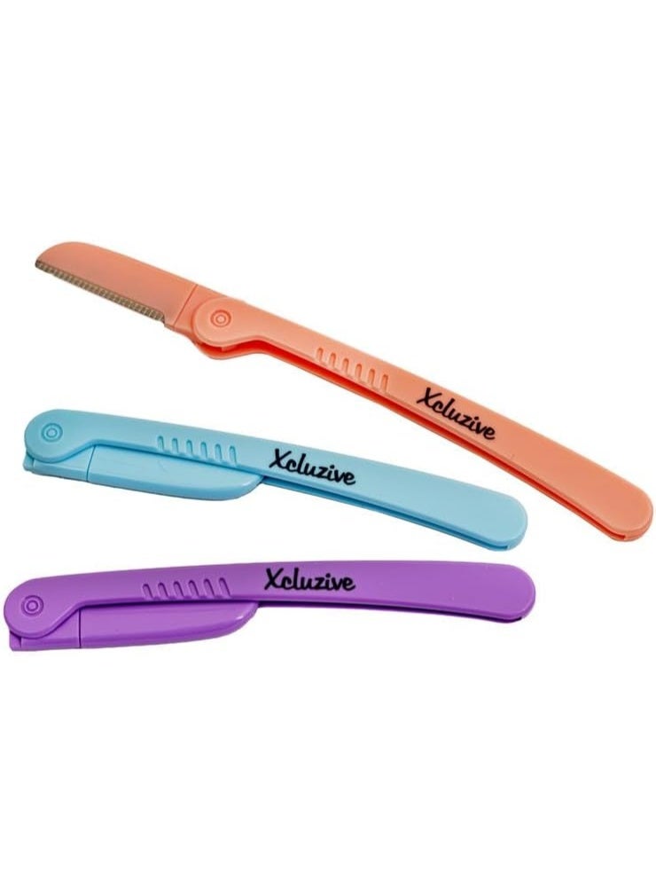 Xcluzive Facial & Body Hair Razor, Pack of 3, Plastic Handle, Unisex-Adults