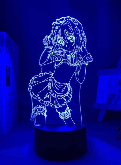 ثلاثية الأبعاد الرسوم المتحركة الوهم ضوء الليل dxd Koneko Toujou Led لغرفة النوم ديكور هدية عيد ميلاد أنيمي مصباح Koneko Toujou المدرسة الثانوية DxD-التحكم عن بعد