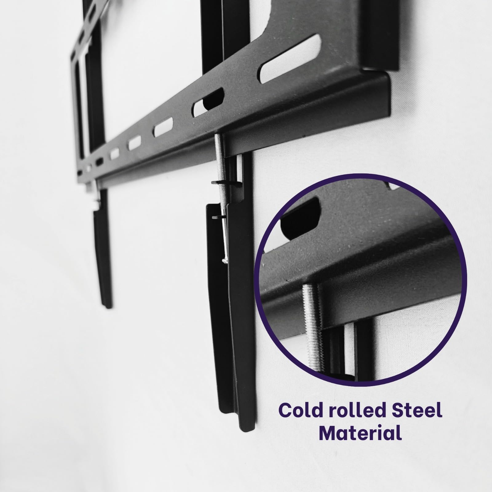 AZTECH - TV Wall Mount TV Mount Heavy Duty TV Mount for 26-75 inch LEDs TV and Screens with 75kg load Capacity TV Bracket (Fixed)