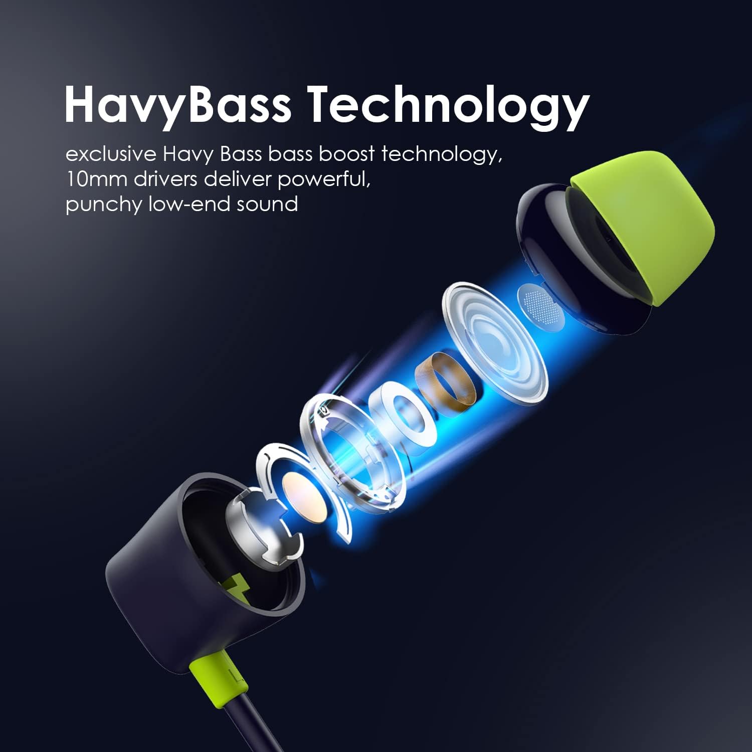 Oraimo Shark 4 OEB-E30D Neck Earphone BT V5.3 120mAh (Blue) (OEB-E03D)