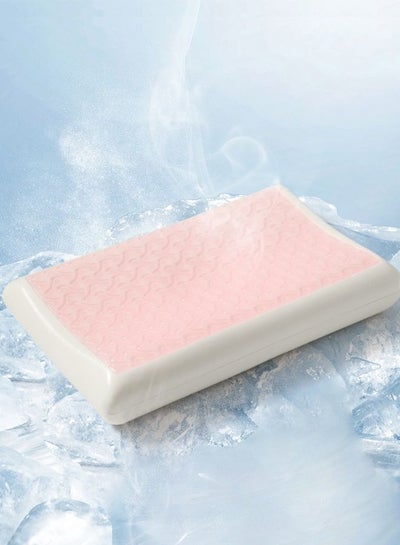 Ergonomic Memory Gelly Foam Pillow - Contour Neck Cervical Pillow for Sleeping, Orthopedic Neck Support, Relief from Neck and Shoulder Pain Comfortable for Side, Back, Stomach Sleepers