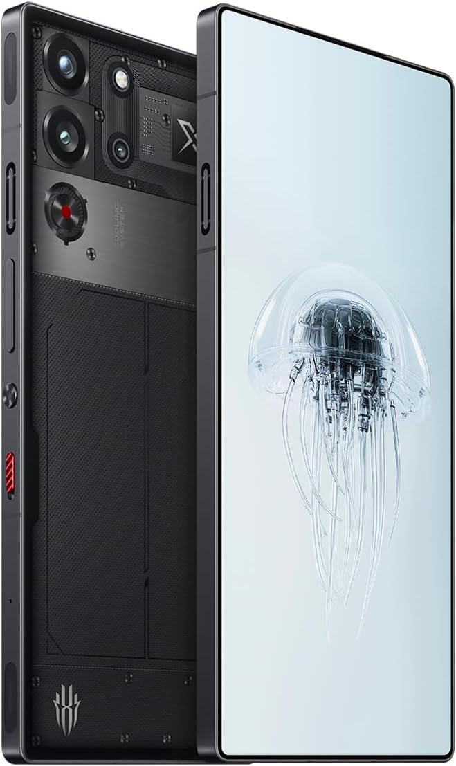REDMAGIC 10 Pro 144Hz Gaming Phone, 5G Android Smartphone, 16GB RAM+512GB ROM, Snapdragon 8 Elite, 6.85" 1.5K AMOLED Full Screen, FHD+, 50MP Camera, Dual-Sim, Unlocked Mobile Phone Transparent