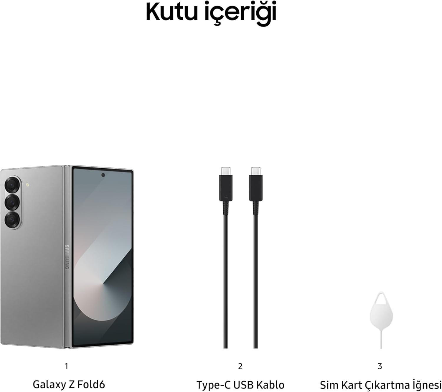 SAMSUNG Galaxy Z Fold6, 12GB RAM, 512GB Storage, Silver Shadow, Big Screen, 1 year Seller Warranty (International Version)