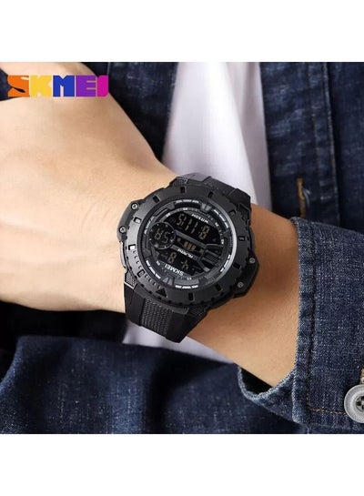 Skmei 1885 Mens shockproof Multifunction Digital Watches 50M Water Resistant Electronic Sports Watch - Black/Black