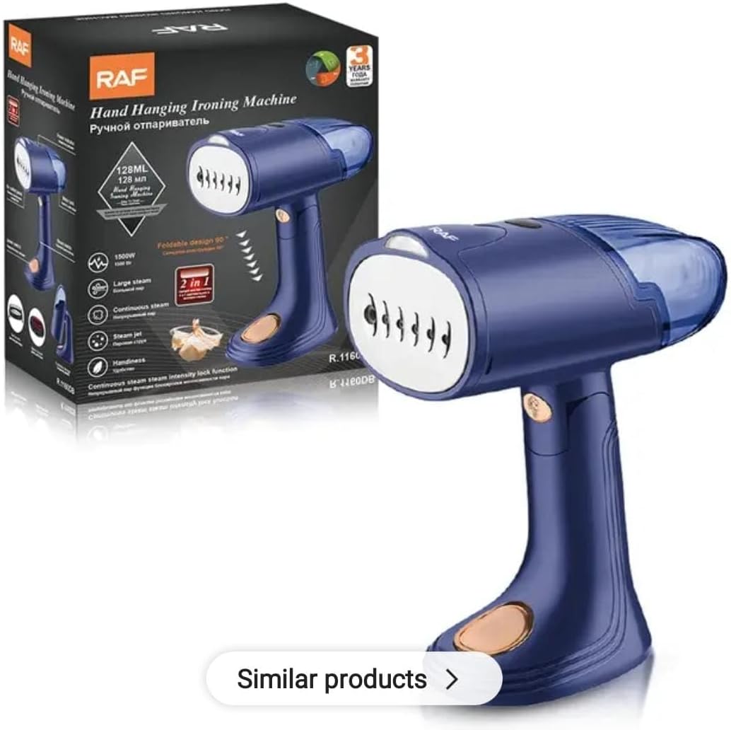 RAF Electric Steam Iron,R1160DB Foldable Handheld Garment Steamer Hanging Ironing Machine Electric Steam Iron Portable Clothes Generator For Traveling