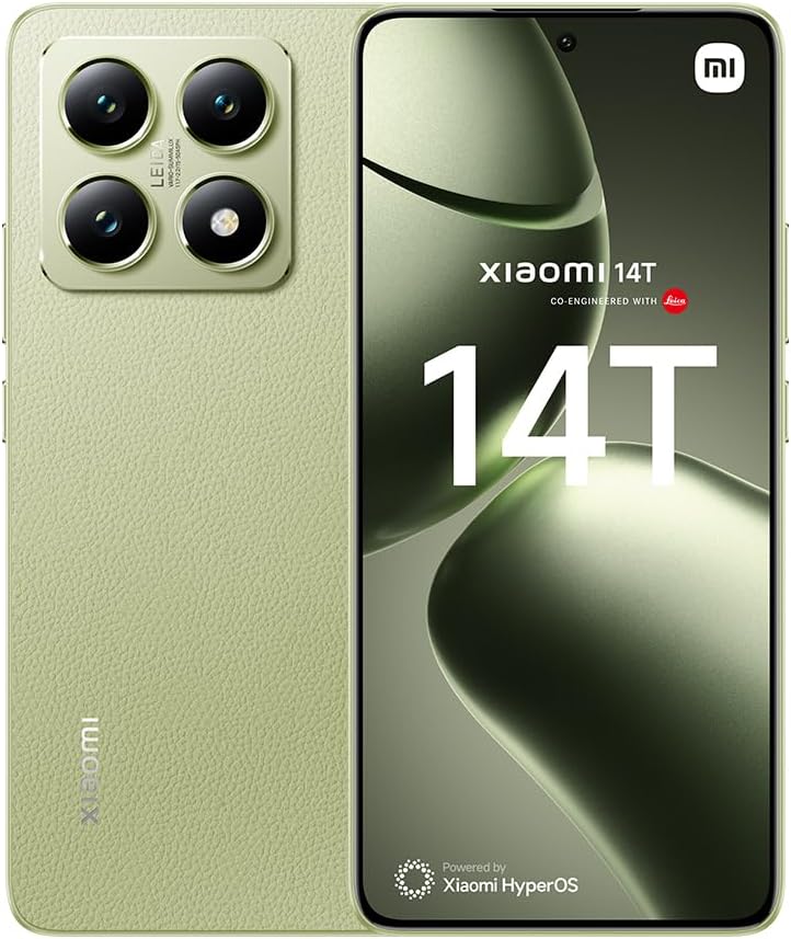 هاتف شاومي 14T 5G، أخضر ليموني (ذاكرة وصول عشوائي 12 جيجابايت + سعة تخزين 256 جيجابايت) | معالج ميدياتك 8300 ألترا | شاشة أموليد 6.67 بوصة، معدل تحديث 144 هرتز | كاميرا ثلاثية من لايكا بدقة 50+50+12 ميجابكسل، وكاميرا أمامية بدقة 32 ميجابكسل