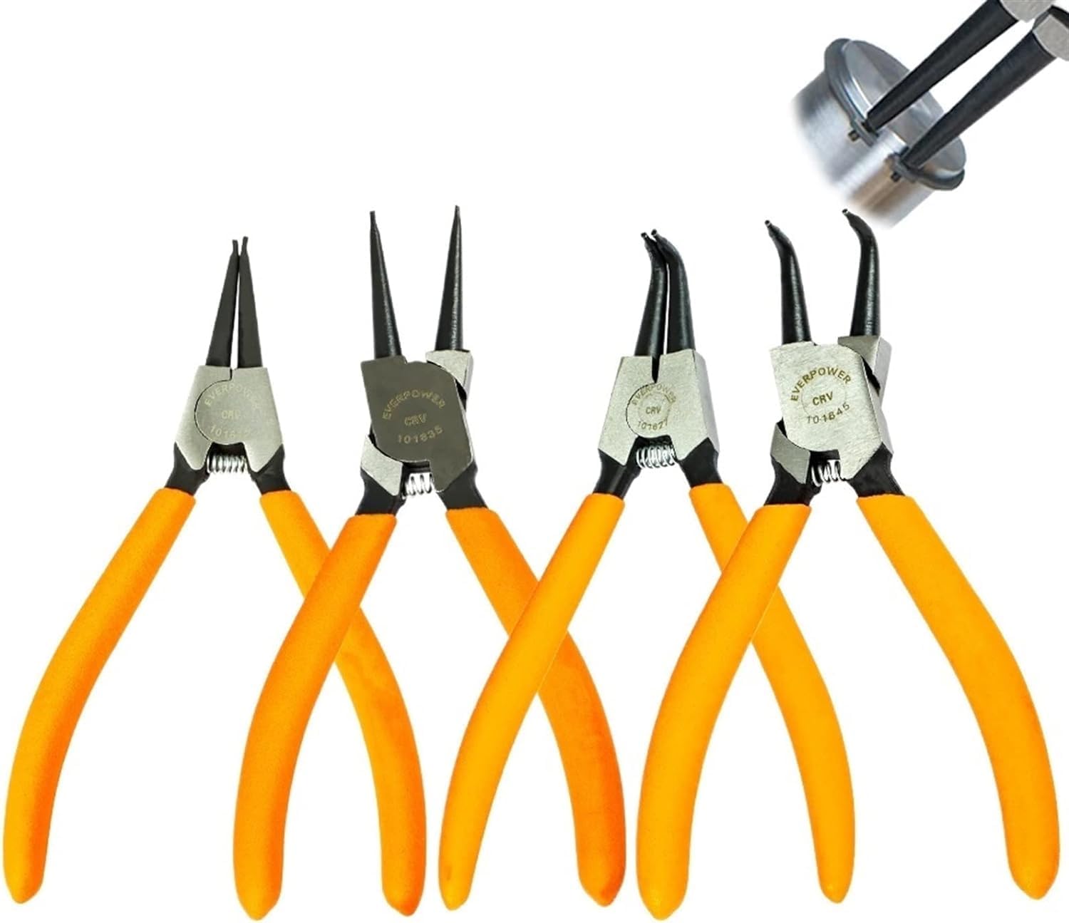 DENFOS 4pc 180mm Circlip Pliers Set