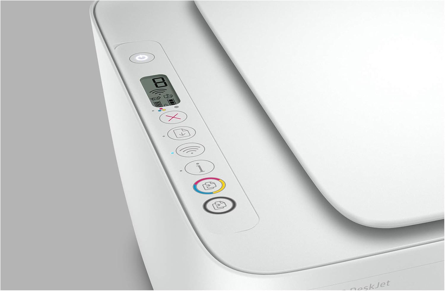 طابعة Deskjet 2710 لاسلكية، طباعة، نسخ، مسح ضوئي [5Ar83B] بيضاء
