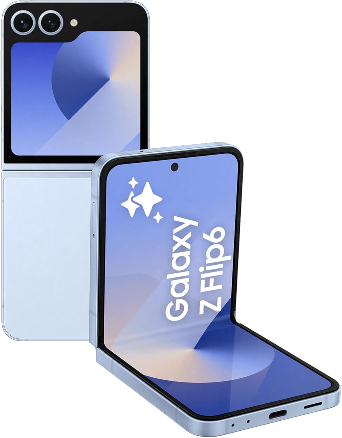 SAMSUNG Galaxy Z Flip6, 12GB RAM, 512GB Storage, Blue, 50MP Camera, 1 year Seller Warranty (International Version)