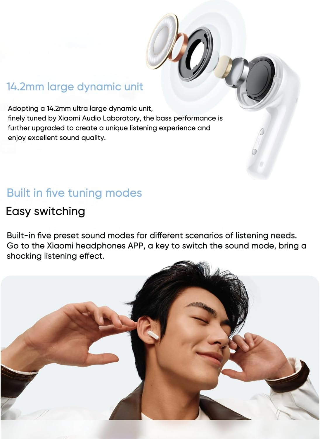 Xiaomi Redmi Buds 6 Active transparent powder