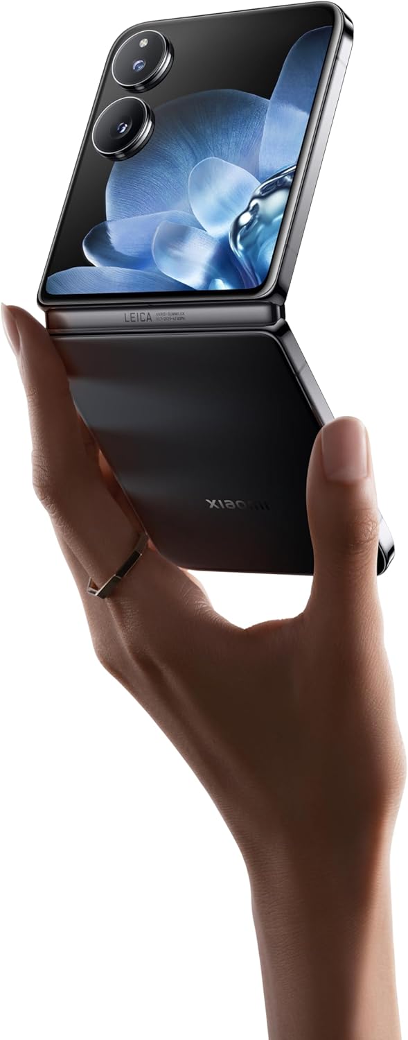 Xiaomi Mix Flip 5G Mobile,Black (12GB RAM+512GB) |Snapdragon® 8 Gen 3| 6.86" + 4.01" 120Hz dual display| 4780mAh battery| Leica Dual Camera 50+50, 32MP Front camera| Free outdoor speaker + Hair Dryer