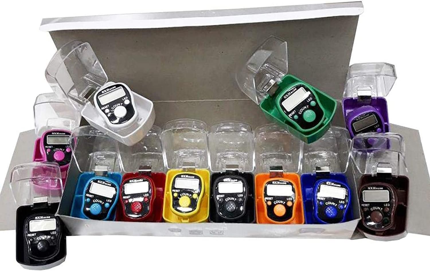 ECVV Digital Handheld Tally Counter with Box 12 pcs