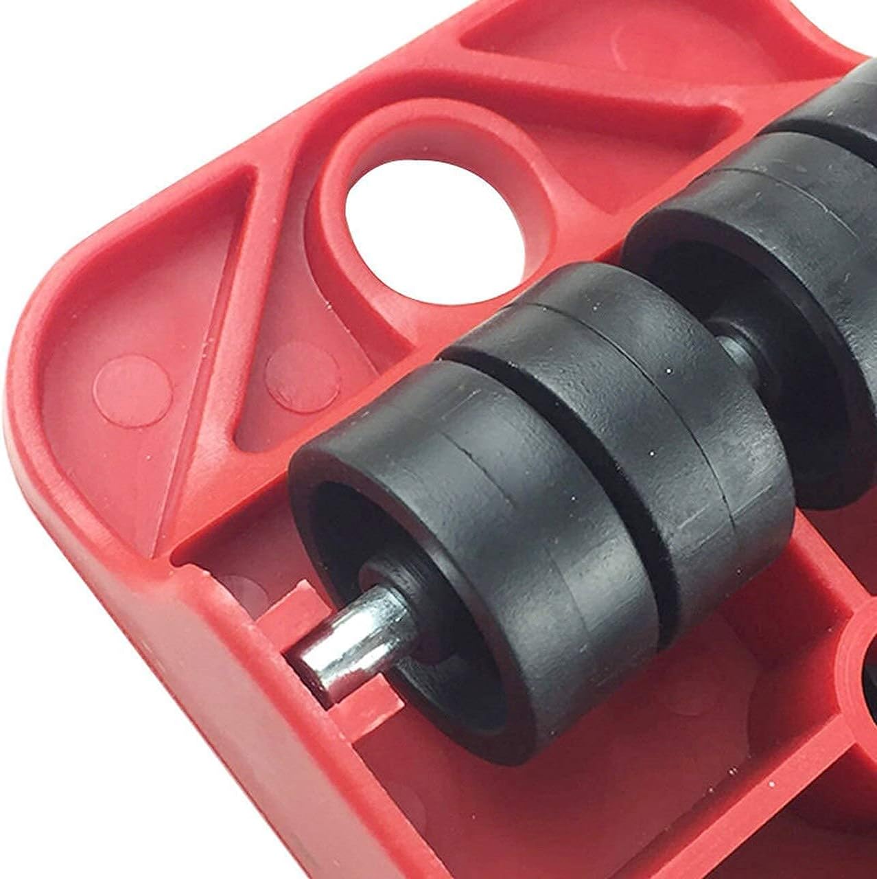 New Furniture Lifter Mover Tool - Heavy Appliance Lifter and Mover with 4 Wheel Sliders Kit (Bar Up to 150 Kg) - Multi Color, Iron