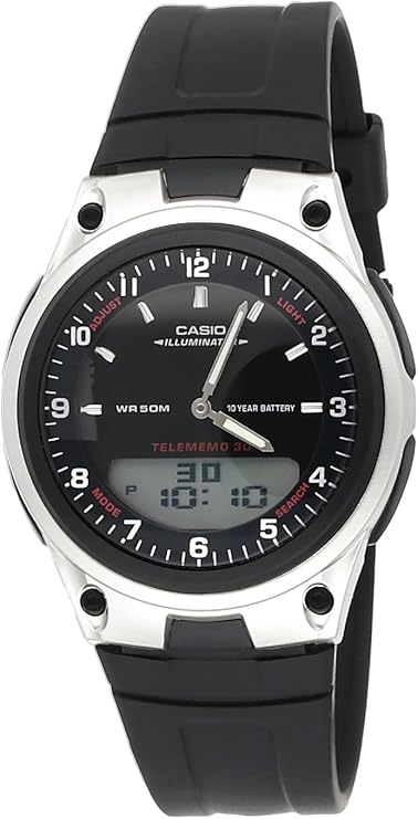 Men's Watch - AW-80-1AVDF Black Dial, Black Band
