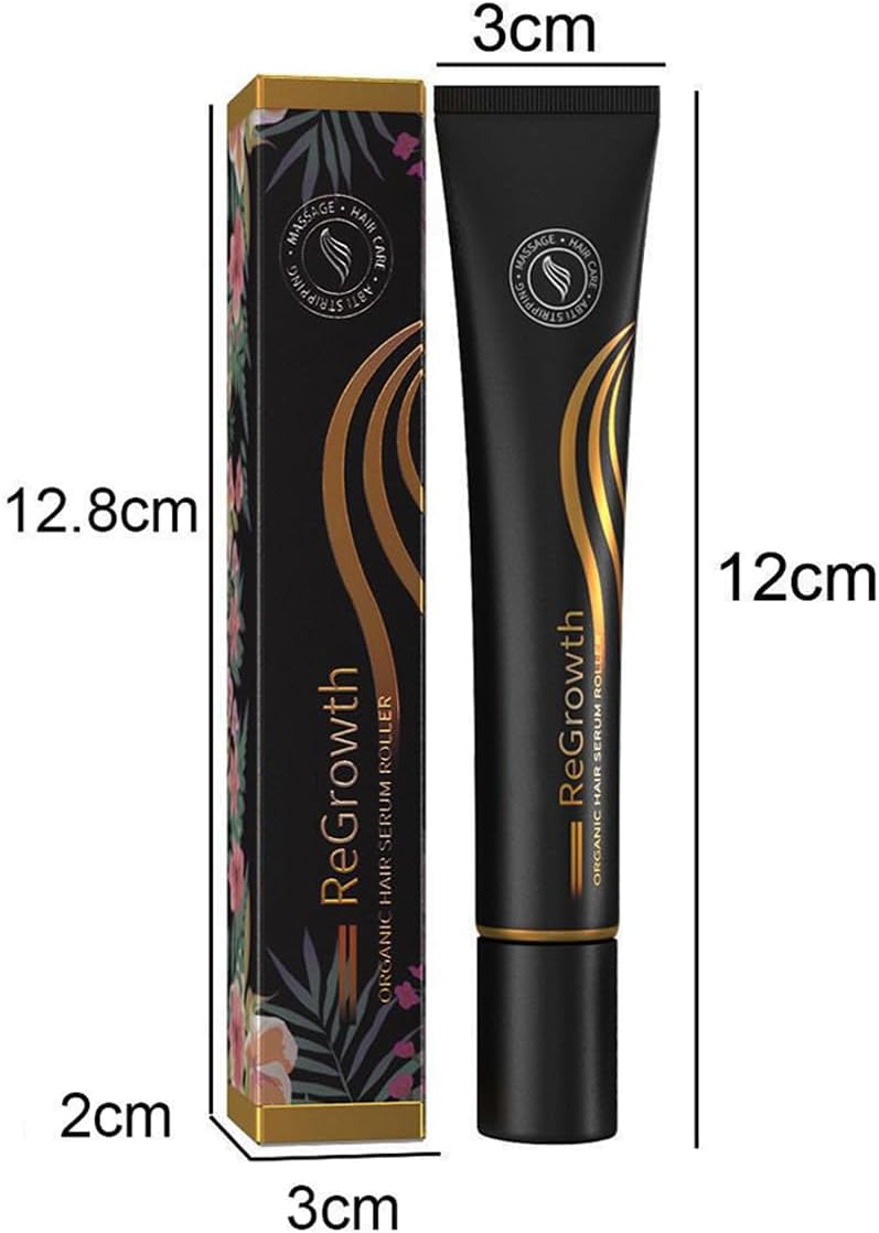 Najeebb Organic Hair Regrowth Serum with Roller Ball Massage, Hair Growth Oil for Stronger, Thicker Hair, Proskire Intense Hair Growth Serum,Treatment for Receding Hairline & Pattern Baldness, 2Pcs