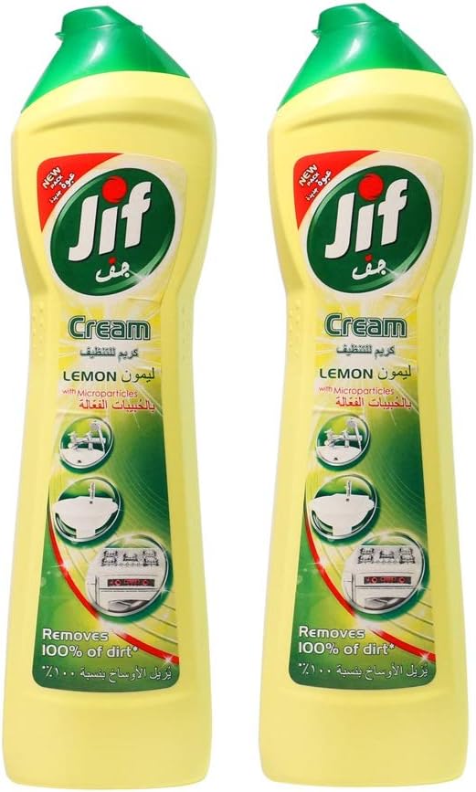 Jif Cream Cleaner - Lemon, 2 x 500ml