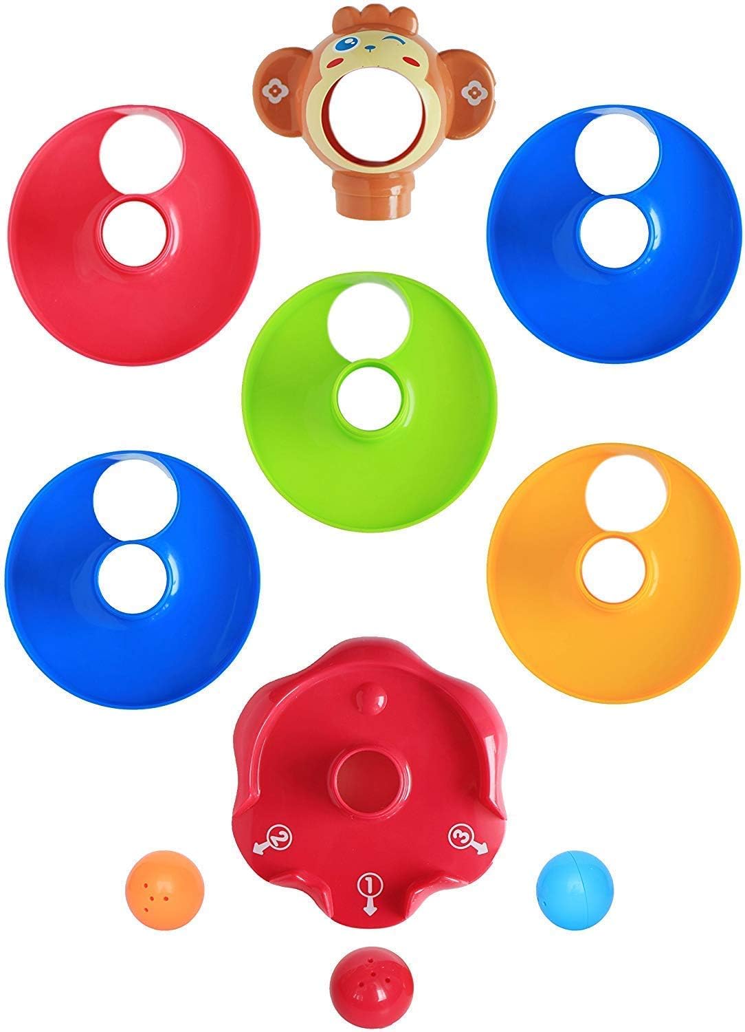 PRIME DEALS Monkey Ball Drop Toy For Babies And Toddlers | New 5 Layer Tower Run With Swirling Ramps And 3 Puzzle Rattle Balls | Best Educational Development Toy Set For Kids., Multicolor