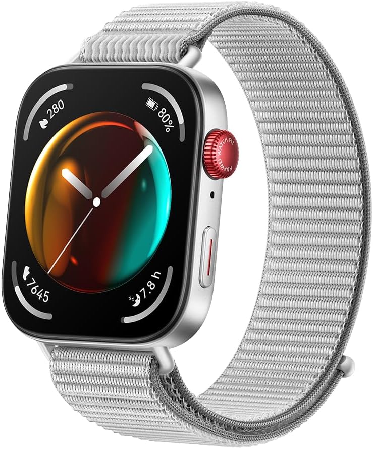 HUAWEI WATCH FIT 3,1.82" AMOLED Display,Ultra-Slim Design, All-Round Fitness Management, Comprehensive Health Management, Durable Battery Life,Compatible with iOS & Android,Grey