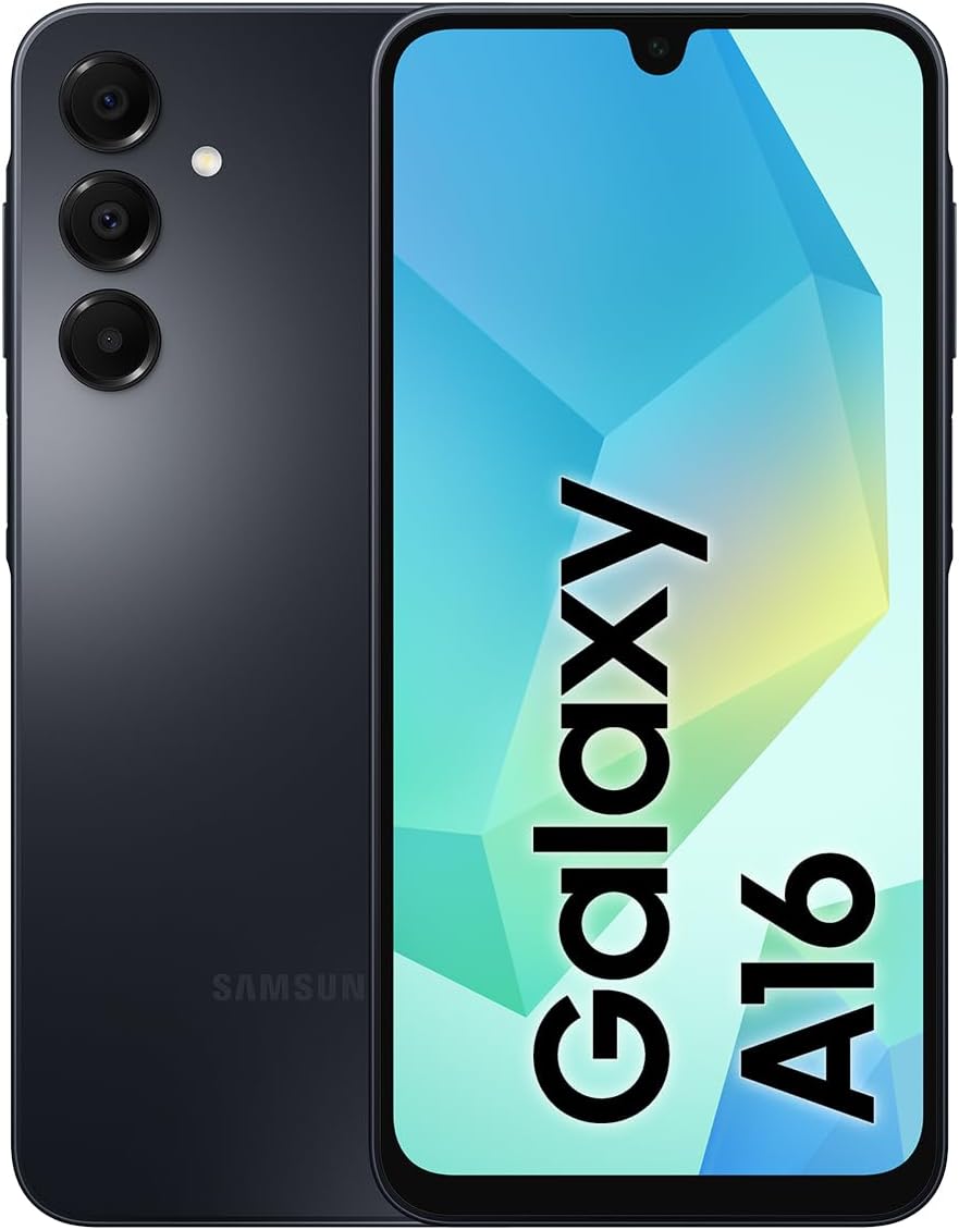 Samsung Galaxy A16 LTE, Android Smartphone, Dual SIM Mobile Phone, 4GB RAM, 128GB Storage, Black (UAE Version)