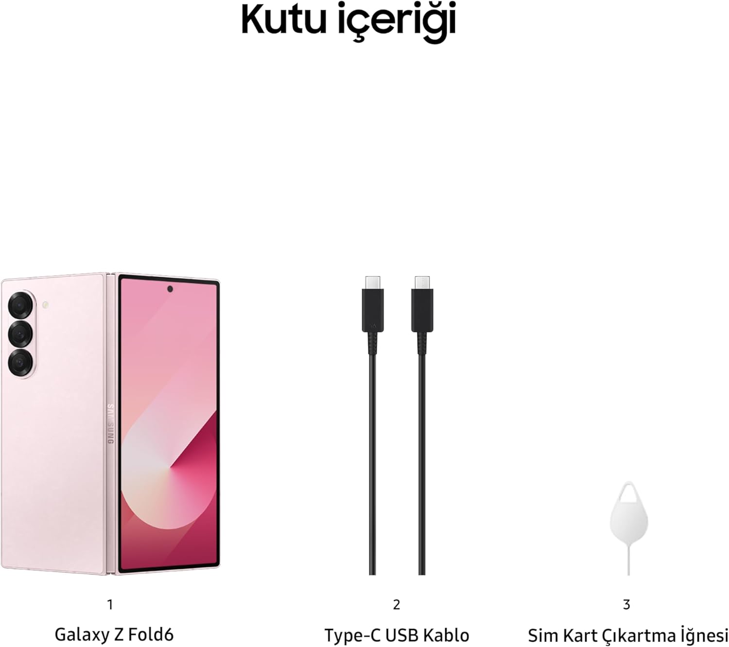SAMSUNG Galaxy Z Fold6, 12GB RAM, 256GB Storage, Pink, Big Screen, 1 year Seller Warranty (International Version)