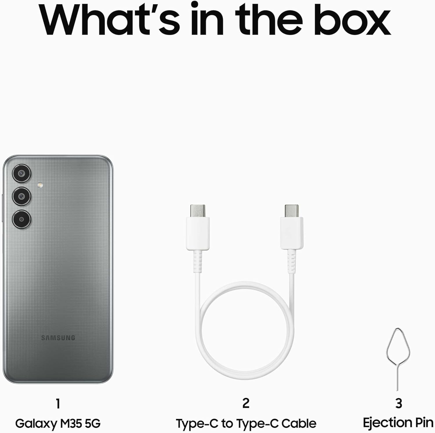 Samsung Galaxy M35 5G (Thunder Grey,6GB RAM,128GB Storage)| Corning Gorilla Glass Victus+| AnTuTu Score 595K+ | Vapour Cooling Chamber | 6000mAh Battery | 120Hz Super AMOLED Display| Without Charger