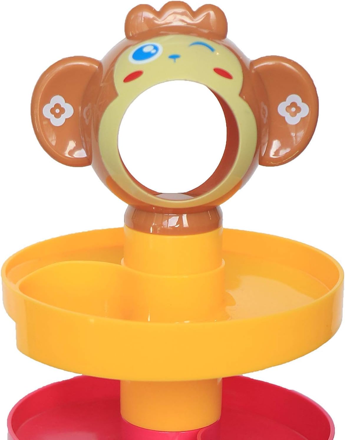 PRIME DEALS Monkey Ball Drop Toy For Babies And Toddlers | New 5 Layer Tower Run With Swirling Ramps And 3 Puzzle Rattle Balls | Best Educational Development Toy Set For Kids., Multicolor