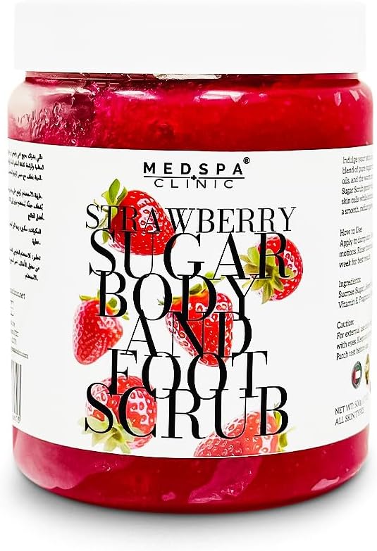 MEDSPACLINIC Strawberry Sugar Body and Foot Scrub 1Kg
