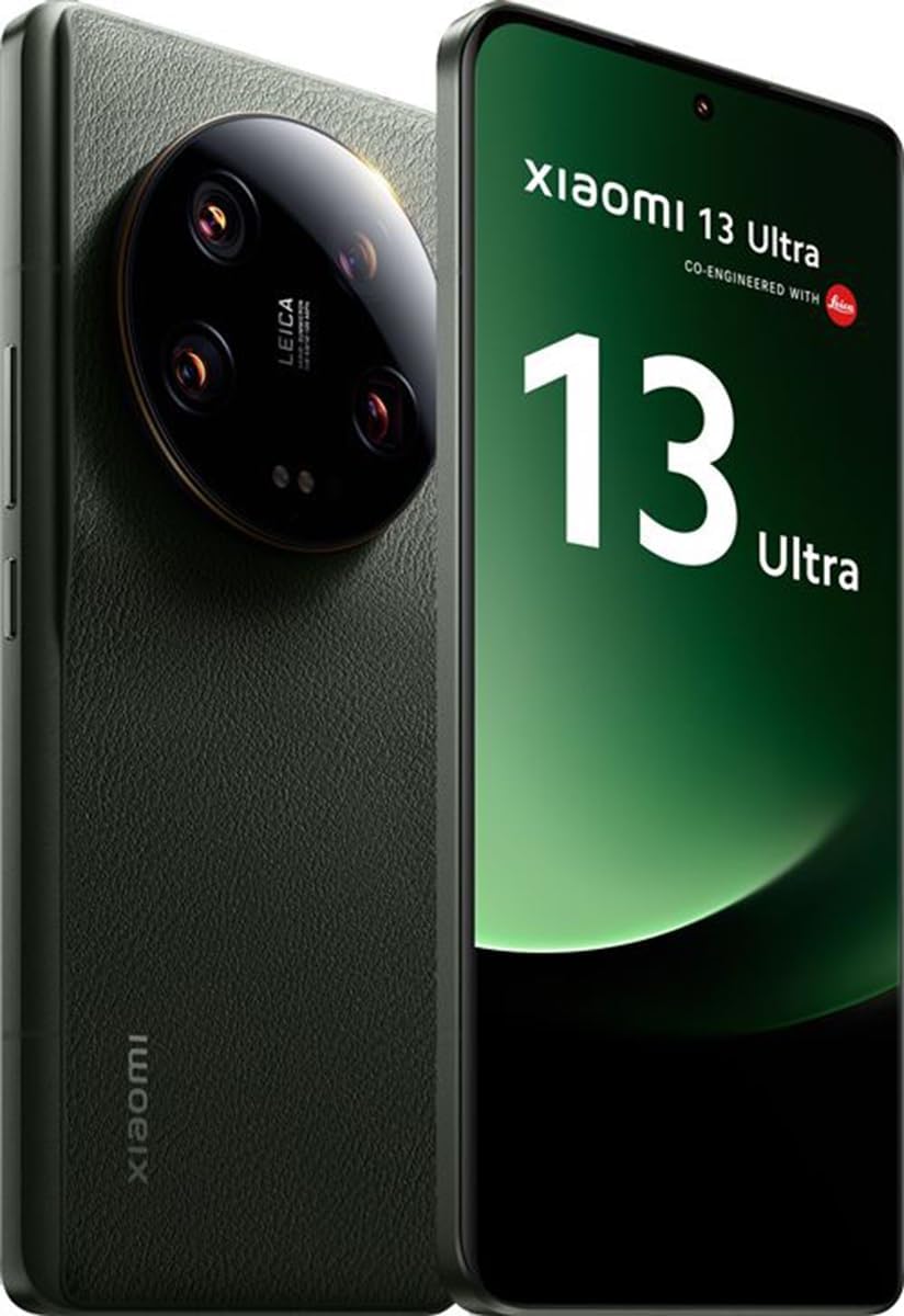 Xiaomi 13 Ultra Dual-SIM 512GB ROM + 16GB RAM (Only GSM | No CDMA) Factory Unlocked 5G Smartphone (Olive Green) - International Version