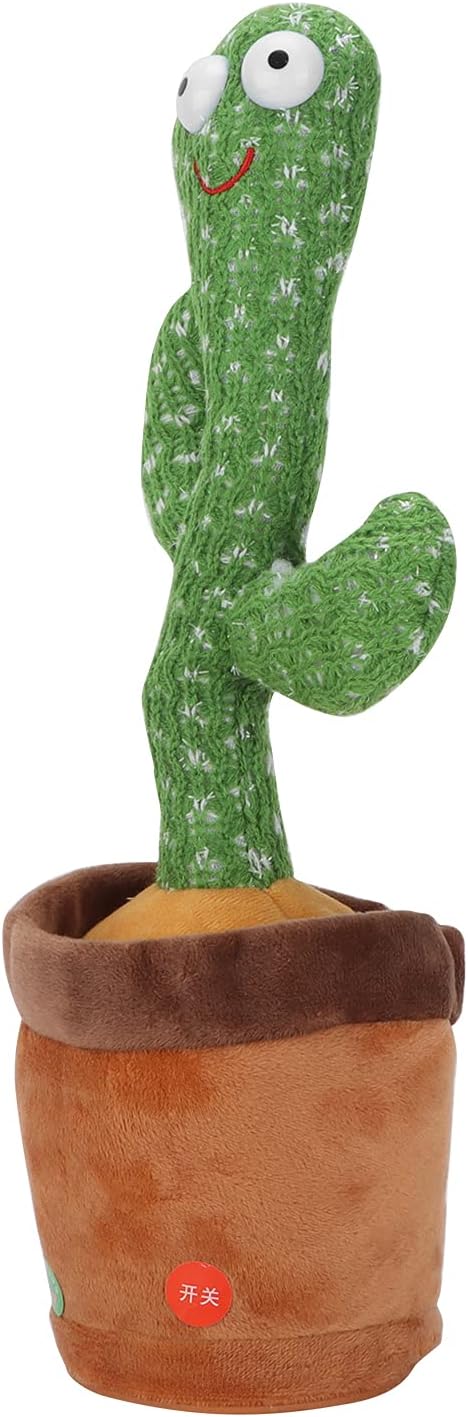 Cactus Toy, One Click Control Dancing Cactus Shine for Desktop Decorations for People Of All Ages for Birthday Gifts for Props