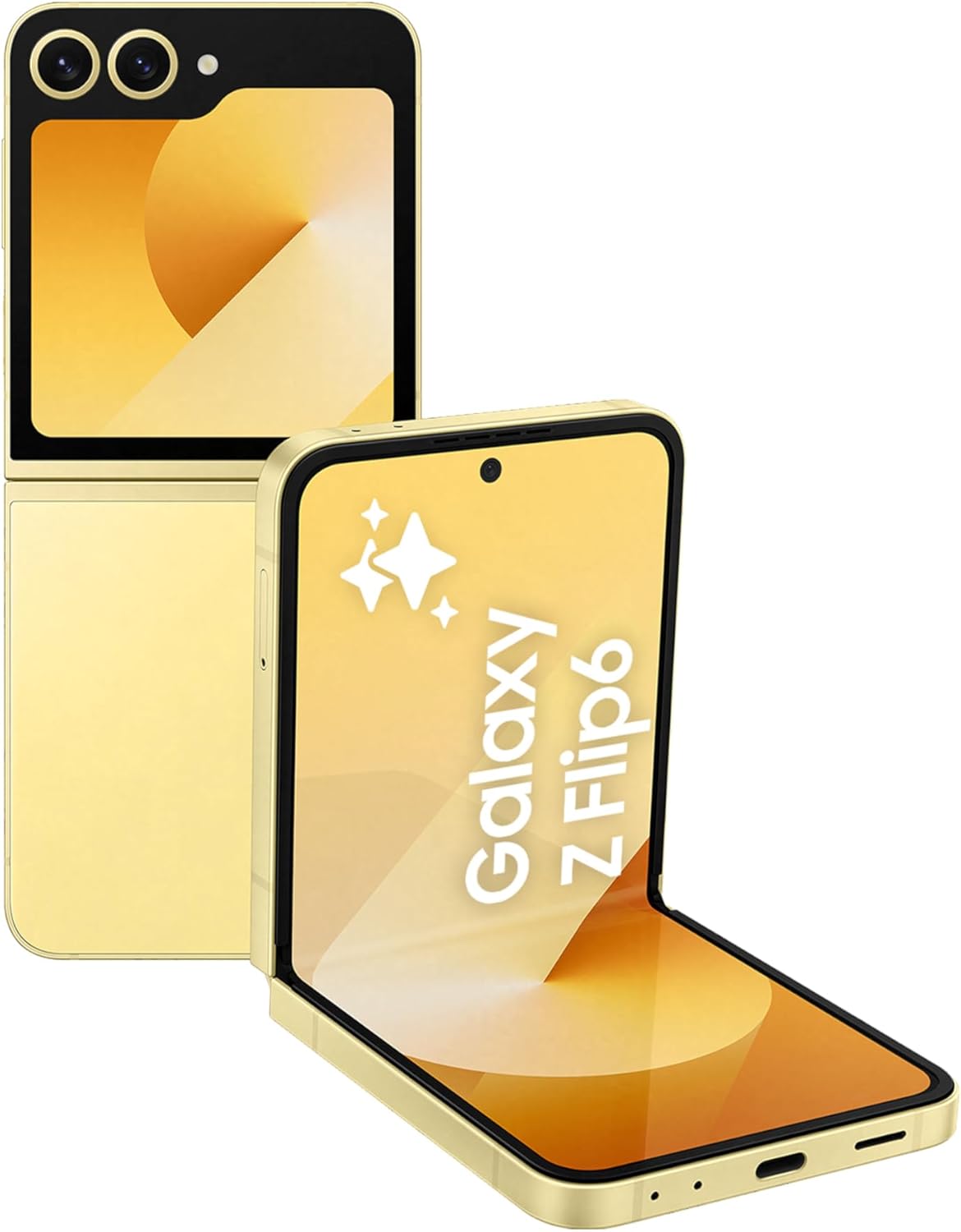 SAMSUNG Galaxy Z Flip6, 12GB RAM, 512GB Storage, Yellow, 50MP Camera, 1 year Seller Warranty (International Version)