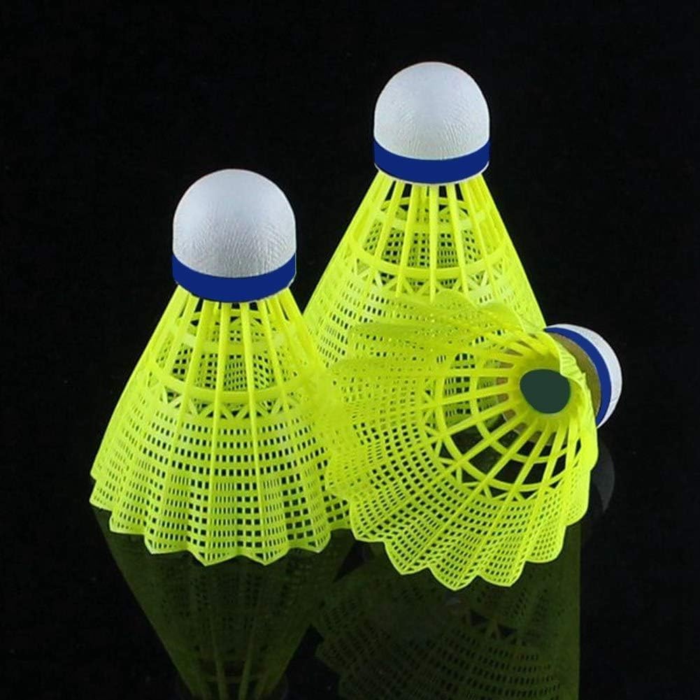 ECVV Shuttlecocks Badminton - Durable and Stable High Speed Shuttlecock Birdie Balls Set for Professional Training Or Family Outdoor Sports | 6 Pack |