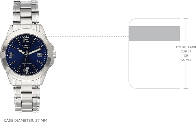 Casio Dress Watch Analog-Digital Display for Men MTP-1215A-2A2