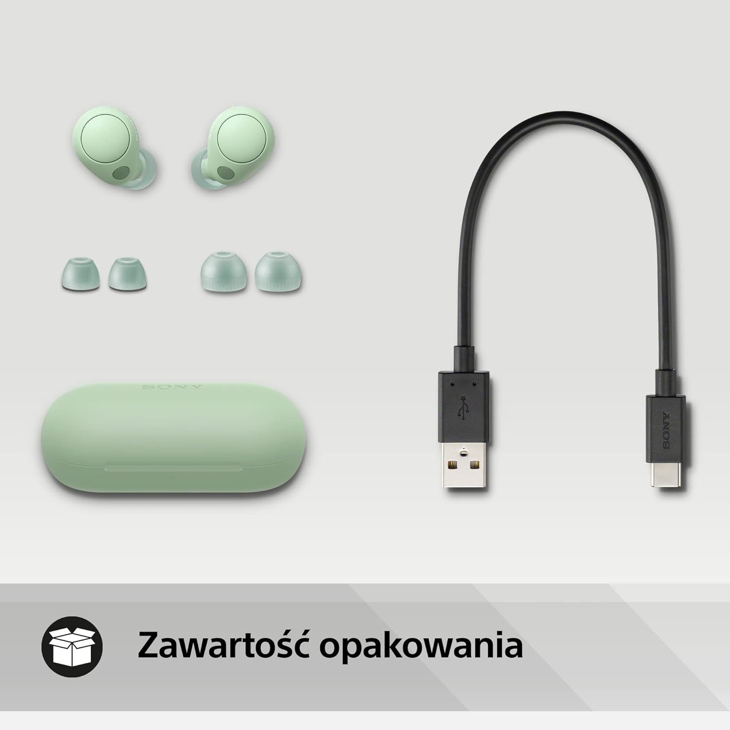 سماعات سوني WF-C700N اللاسلكية، بلوتوث، إلغاء الضوضاء (سماعات صغيرة وخفيفة الوزن مع اتصال بلوتوث متعدد النقاط، IPX4، عمر بطارية يصل إلى 20 ساعة، شحن سريع، iOS وAndroid) Sage