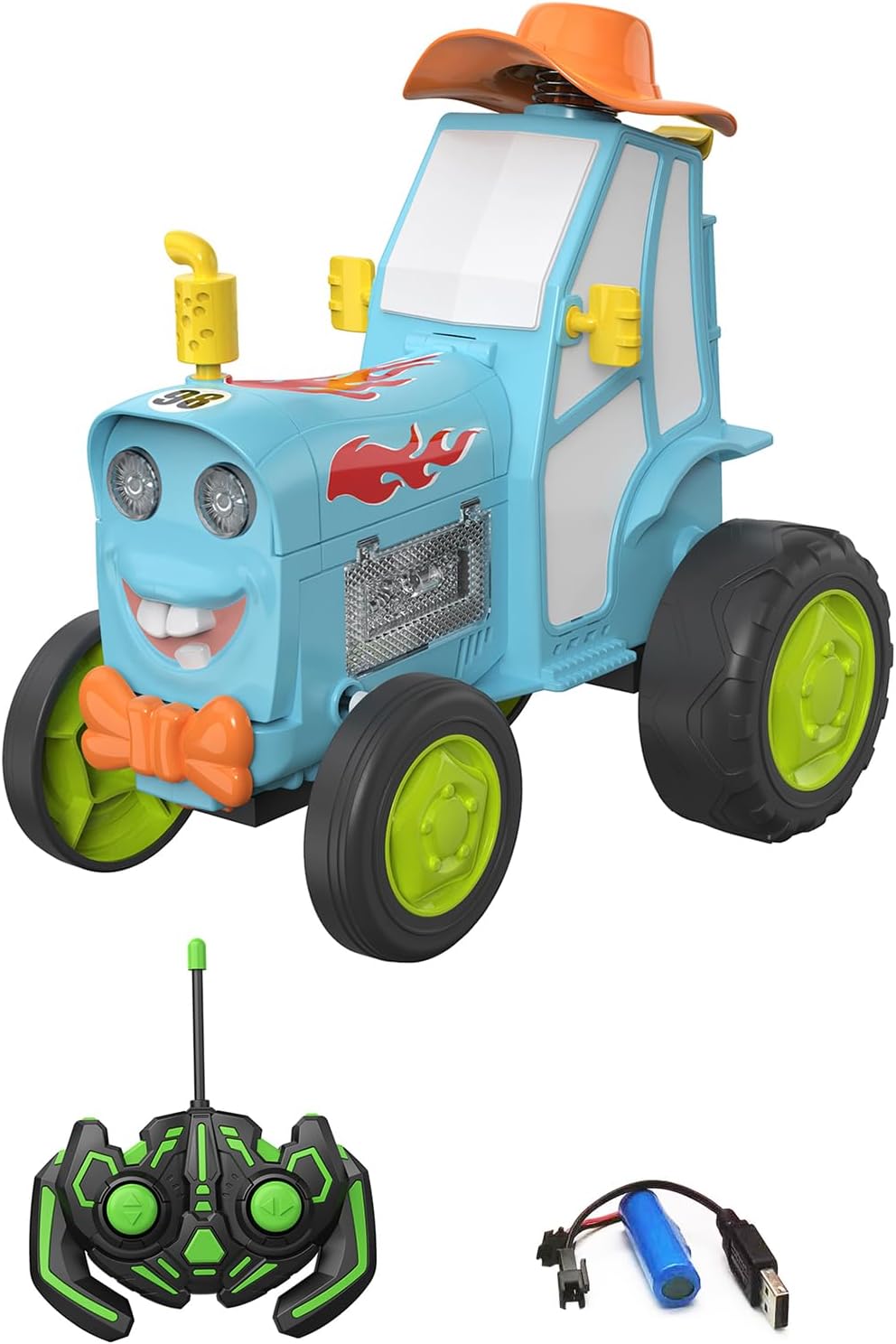 Fuvan Model, Remote Control Car, Remote Control Crazy Jumping Car Dancing Car Toy with Music Lights Birthday Gift for Kids