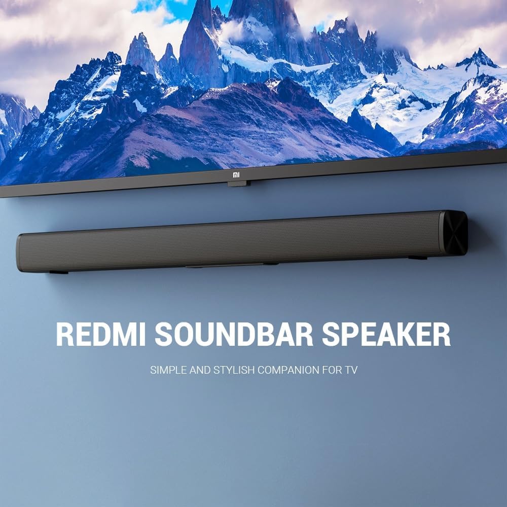 Xiaomi Redmi TV Soundbar Bluetooth Speaker Deep Bass 30W Speaker Wired & Wireless Connection Bluetooth 5.0 / SPDIF/AUX - Black
