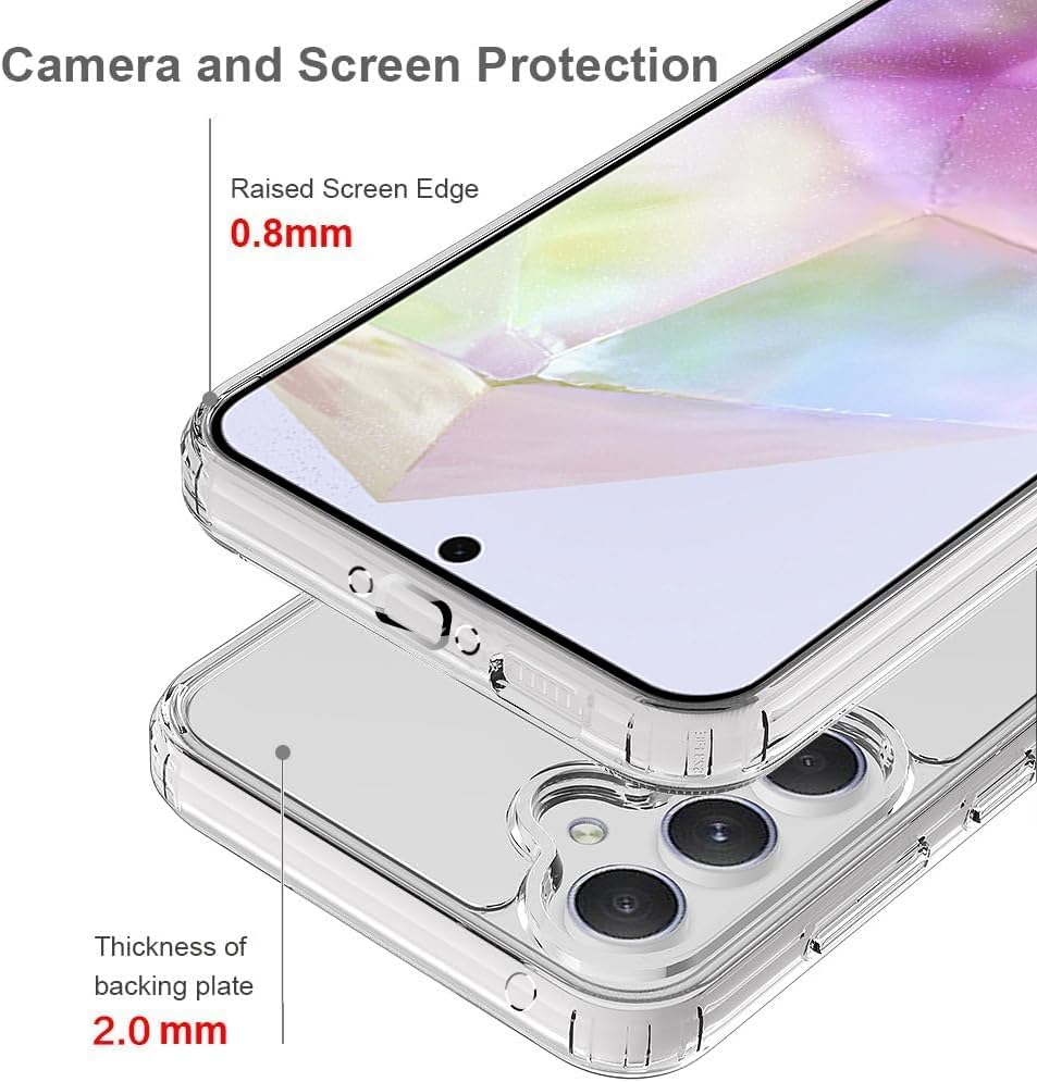 PROTECT  Samsung A35 Lucid Phone Case, Anti Scratch, Bundle, Screen Protector included, Protective, Clear, LSAMA35