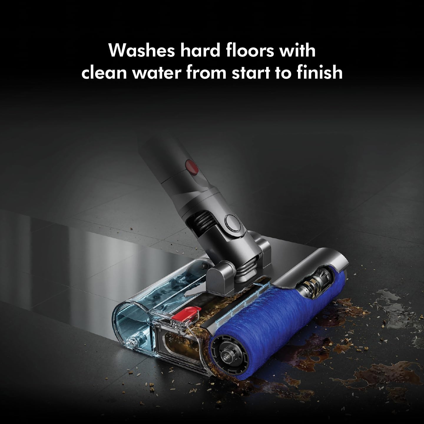 Dyson V12S Detect Slim Submarine Wet And Dry Hepa Filter Vacuum Cleaner, 1 Count, 350Ml, Yellow