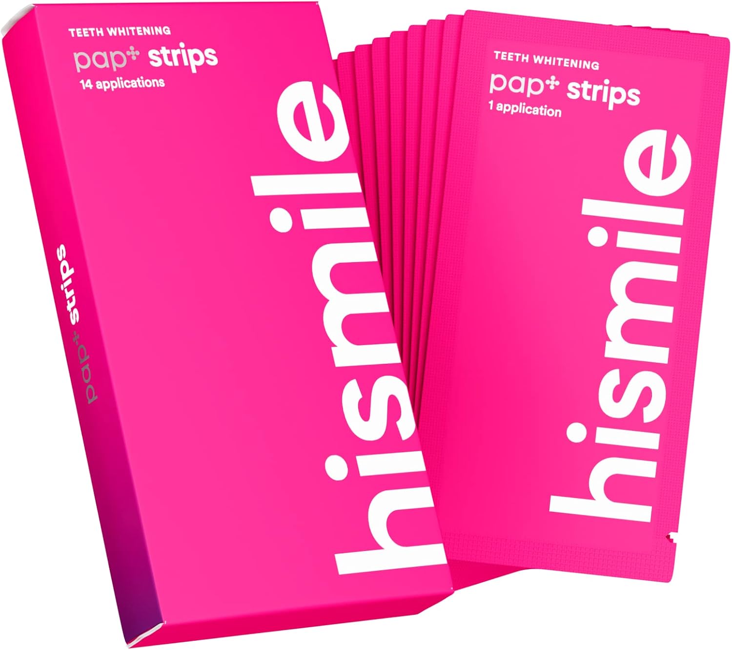 Hismile Pap+ Whitening Strips 14'S